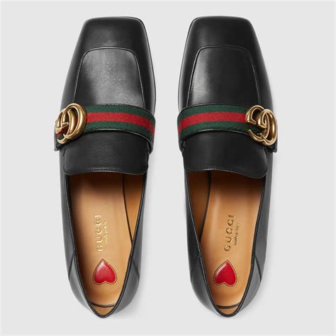 gucci open back loafers